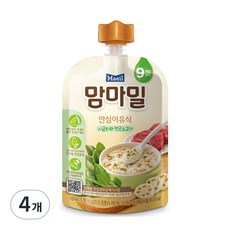 맘마밀 안심 이유식 9개월부터, 100g, 4개