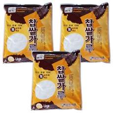 신진식품 찹쌀가루, 1kg, 3개