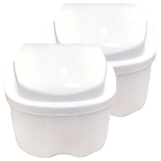 틀니보관함 화이트 대, 1개입, 2개