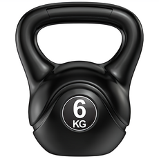 三次方 環保壺鈴 6kg, 黑色, FB024