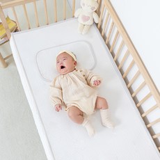 EmonG 嬰兒床用DURARON防水涼感墊, 白色, 1個