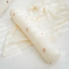 EmonG 100支棉刺繡嬰兒身體枕, 熊