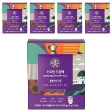 咖啡豆滴袋咖啡哥倫比亞黑暗, 10g, 5包, 5盒