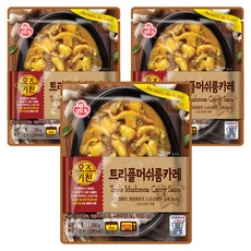 OTTOGI 不倒翁 3倍蘑菇咖哩醬, 250g, 3個