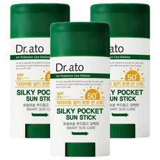 닥터아토 실키 포켓 선 스틱 SPF50+ PA++++, 17g, 3개