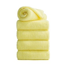 타월톡톡 호텔수건 200g 40수 코마사, 옐로우, 5개