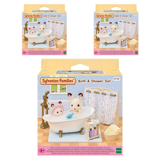 EPOCH Sylvanian Families 森林家族 寶寶淋浴浴室公仔組 5739, 3套