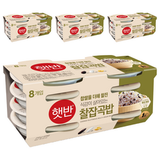 햇반 찰잡곡밥, 210g, 32개