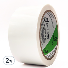 Shin Hung 彩色封箱膠帶 WHITE 50m, 2個