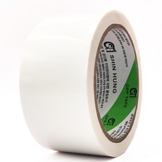 신흥테이프 칼라 박스테이프 WHITE 50m, 1개