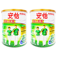 Anlene 安怡 長青高鈣低脂奶粉，增強行動力，提升保護力，獨特骨鈣營養配方，奶素可食, 1.5kg, 2罐
