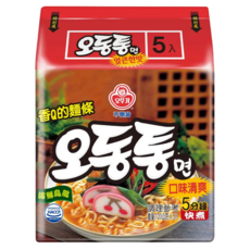 OTTOGI 不倒翁 烏龍拉麵 海鮮風味 120g, 5包