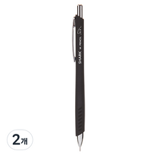 문화연필 샤크 샤프 샤크 블랙, 0.5mm, 2개