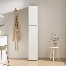 서울소호 오브 LPM 선반 주방 틈새장 방문설치 300 x 400 x 1810 mm, 화이트