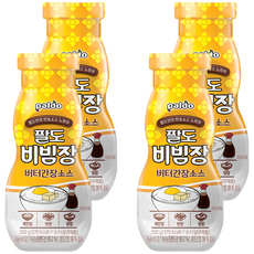 팔도 비빔장 버터간장소스, 200g, 4개