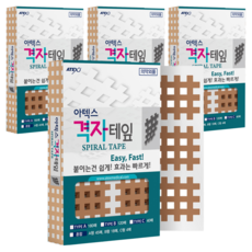 아텍스 스포츠 근육 격자테이프 B타입 28 x 31 mm, 4개