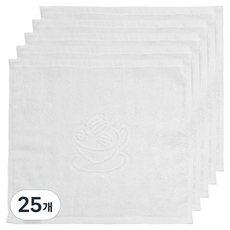 Barista 純棉咖啡廳擦拭布 白色, 25個