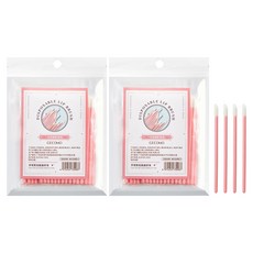 minimaxi 蜜桃唇部彩妝修正棉花棒, 50入, 2個