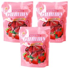 이메이 구미초코볼 스트로베리맛, 238g, 3개