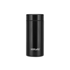 HiKaRi 纖巧迷你保溫保冷不鏽鋼隨行杯, 黑色, 200ml, 1個