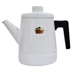 FUJIHORO 琺瑯咖啡壺, 1.6L, 白色, 1個