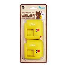 YODA 優的寶貝 LINE FRIENDS 加厚防撞角 4入, 莎莉款, 1組