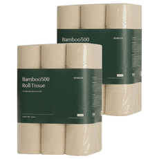 DEARCUS 竹500天然紙漿3層高級捲筒衛生紙, 2個, 30入