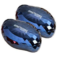 安妮特刷玻璃腳樁鑽石藍, 1入, 2個