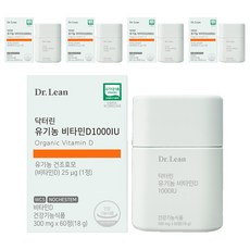 닥터린 유기농 비타민D 1000IU, 60정, 5개