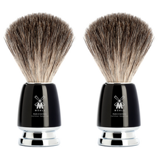 Mule Ritmo Pure Badger Brush 黑色剃須刷, 1入, 2個