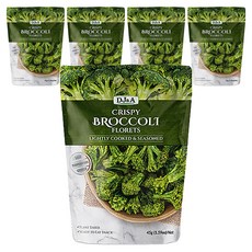 DJ&A 花椰菜脆片, 45g, 5包