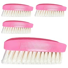 潔田屋 愛妻縫隙刷 握柄PP 刷毛PVC 尺寸13.0 x 4.0 x 6.0 cm 型號CM149, 4個, 粉紅色