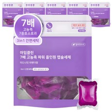 아임클린 고농축 올인원 캡슐세제, 50개입, 6개