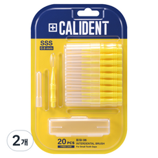 CALIDENT 牙間刷 SSS, 0.6mm, 20入, 2個