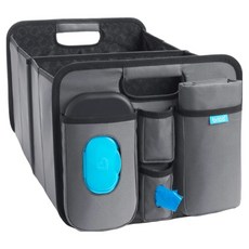 munchkin 滿趣健 旅行收納箱 尿布墊 濕紙巾盒 垃圾袋, 26cm x 50cm x 30cm, Gray