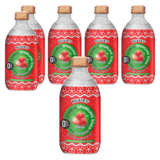 沃克斯 無糖氣泡飲 草莓風味, 290ml, 6瓶