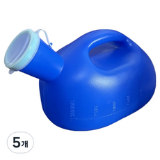 소울리치 유용한 휴대용 소변기 3L, 블루, 5개