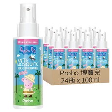 Probo 博寶兒 草本驅蚊噴霧 佩佩豬, 100ml, 24瓶