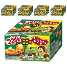 오리온 고래송이 미니믹스 과자세트, 고래밥 볶음 양념맛 10p + 초코송이 10p, 5개