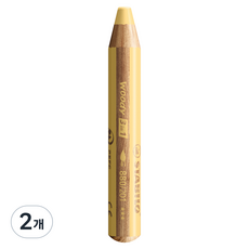 스타빌로 우디 색연필 201 파스텔 옐로우, 1색, 2개