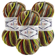 Mamnit Maxi Superlana針織毛線, 52149延都混合, 3個