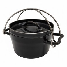 UNIFLAME 黑皮鐵鍋 鍋體、上蓋：3.2mm黑皮鐵板, 15cm, 黑色, 1個