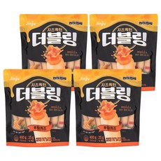 천하장사 더블링 뿌링치즈 파우치, 400g, 4개