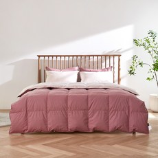 La Pomme 素色絎縫四季羽絨被, 乾燥玫瑰色