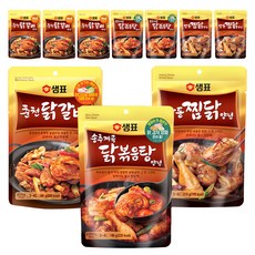 샘표 춘천닭갈비 양념 180g 4p + 안동찜닭 양념 210g 3p + 송추계곡 닭볶음탕 양념 180g 3p, 1세트