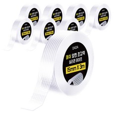 DADA 網狀雙面超強力矽膠膠帶 15mm x 3m, 透明, 8個