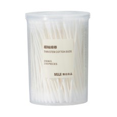 MUJI 無印良品 細軸棉棒, 1罐, 200支