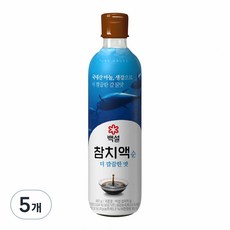 백설 참치액 순 더 깔끔한 맛, 900g, 5개