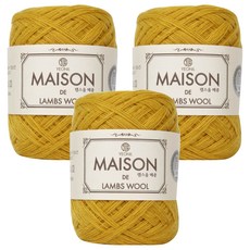 연일섬유 램스울 메종, 19겨자, 3개