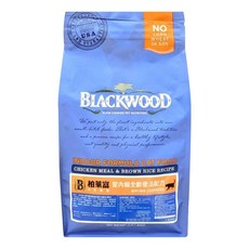 BLACKWOOD 全齡優活配方 室內貓 乾飼料 4lb, 雞肉 + 糙米, 1.82kg, 1袋